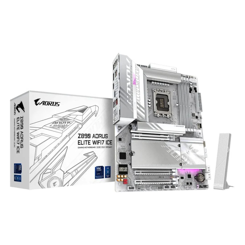 Gigabyte Z890 Aorus Elite Wifi7 ICE DDR5 LGA 1851 ATX Gaming Motherboard - لوحة الأم